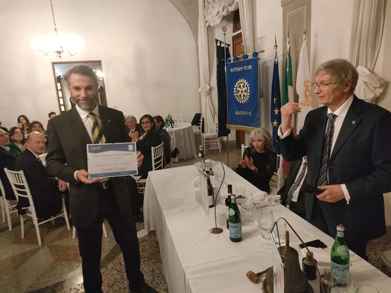 Umberto Borgioli dell’azienda di Valdastra, terzo classificato nel Concorso “Rotarolio 2025”