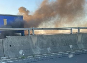 Camion in fiamme a Vicarello, codice Fi-Pi-Li