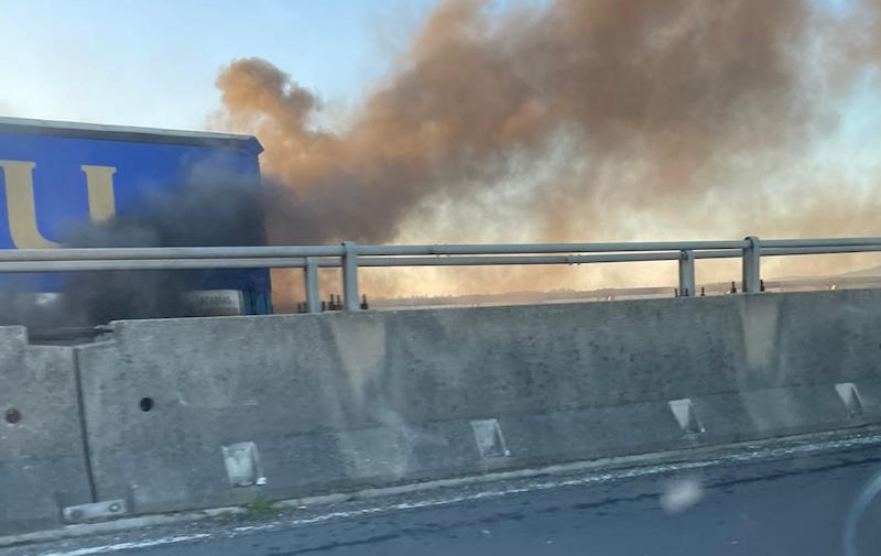 Camion in fiamme a Vicarello, codice Fi-Pi-Li