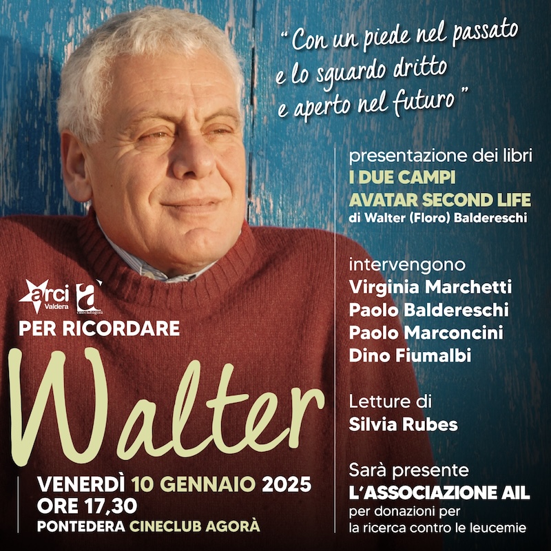 In ricordo di Walter Baldereschi: presentazione dei suoi libri a Pontedera