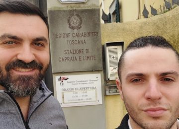 L'omonaggio dei consiglieri di Fratelli d'Italia ai Carabinieri di Capraia e Limite