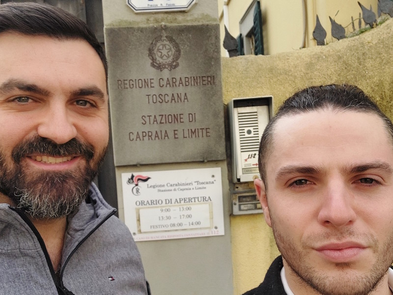 L'omonaggio dei consiglieri di Fratelli d'Italia ai Carabinieri di Capraia e Limite