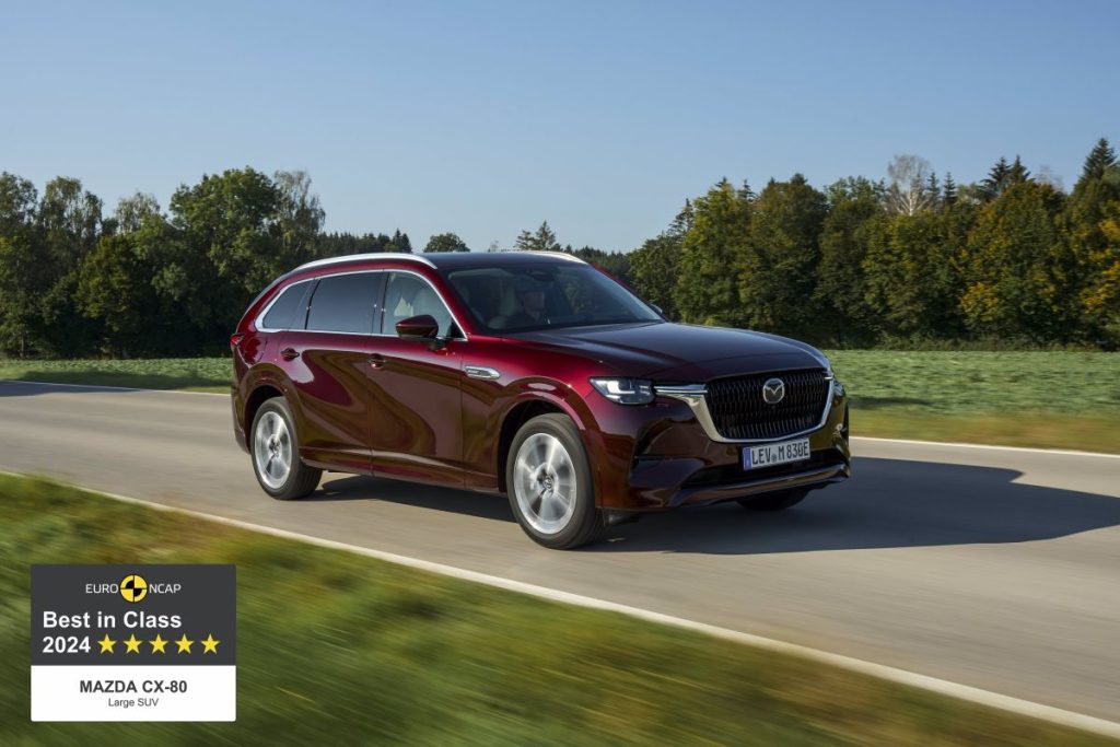 Mazda CX-80: "Top of Its Class" Among Large SUVs, According to Euro NCAP - Italpress News Agency