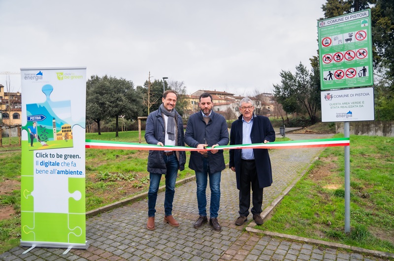 Nuova area verde in via del Pelago a Pistoia