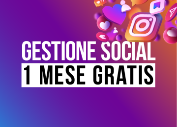 1 Mese Gratuito di Gestione Social per le Attività