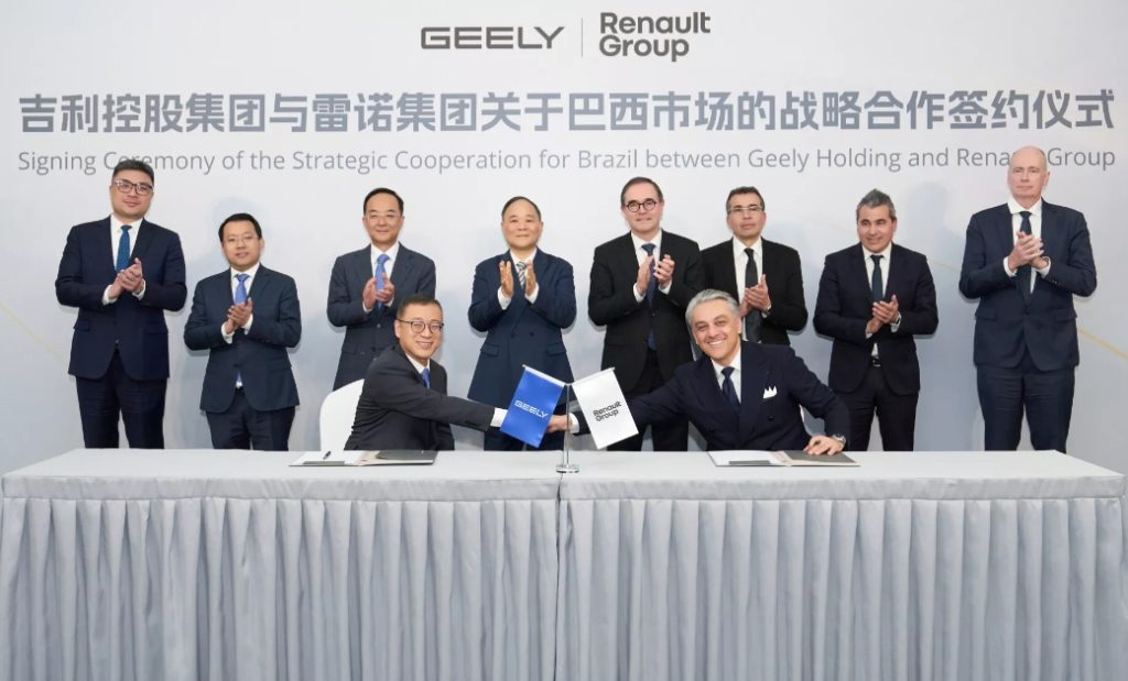 Accordo tra Renault e Geely Holding per una partnership in Brasile