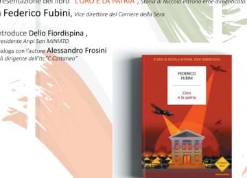 A San Miniato Federico Fubini presenta 'L'oro e la patria', la storia nascosta della Banca d'Italia