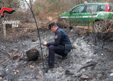 Accusato di aver provocato un incendio a Calci, denunciato un 58enne