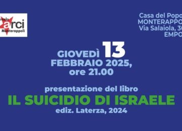 Anna Foa a Monterappoli presenta 'Il suicidio di Israele'