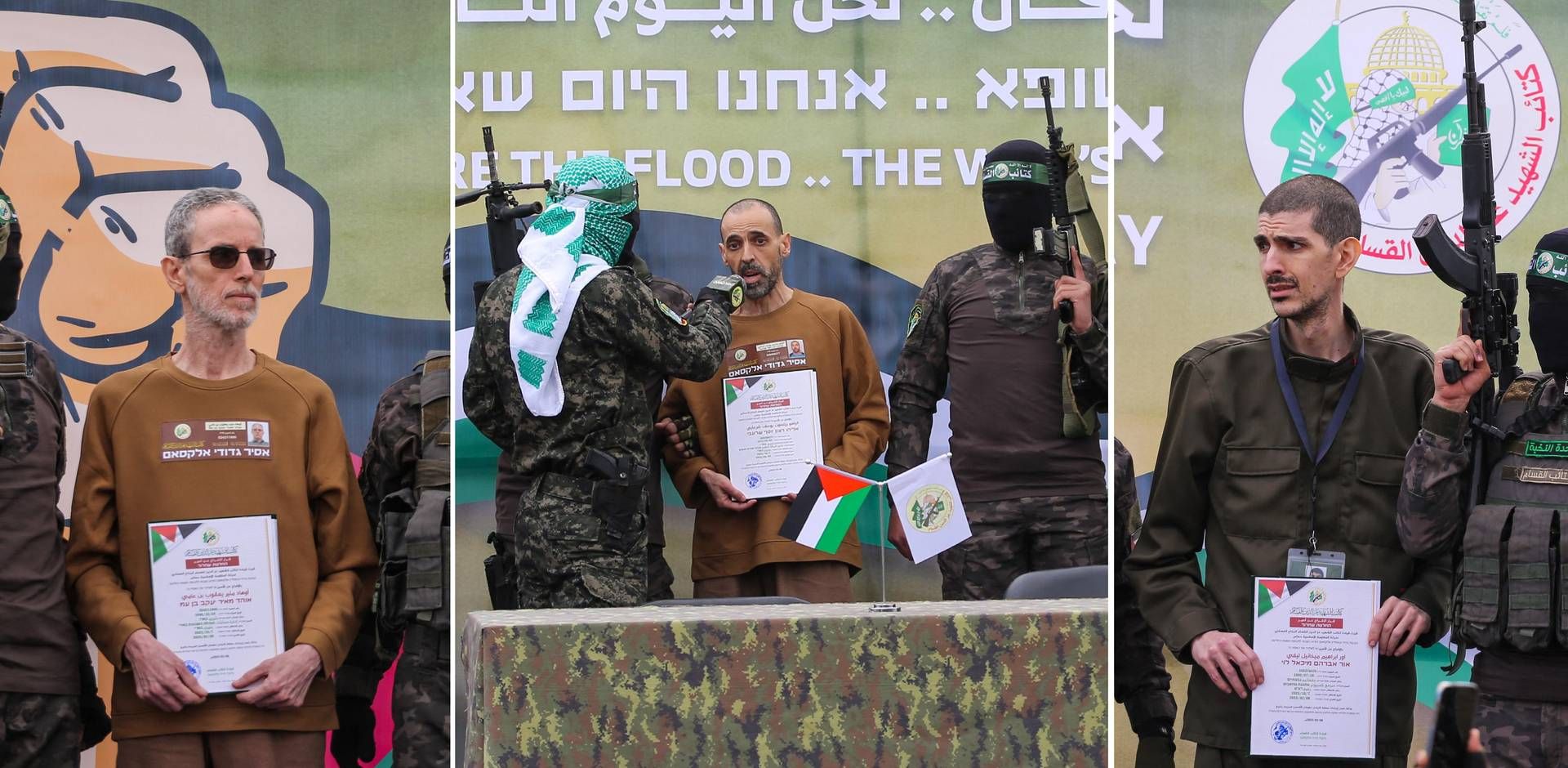 Chi sono i tre ostaggi liberati da Hamas?