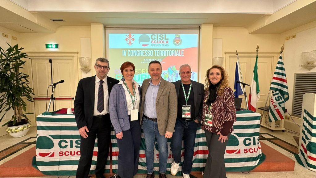 Cisl Scuola Firenze-Prato, Claudio Gaudio riconfermato segretario generale.