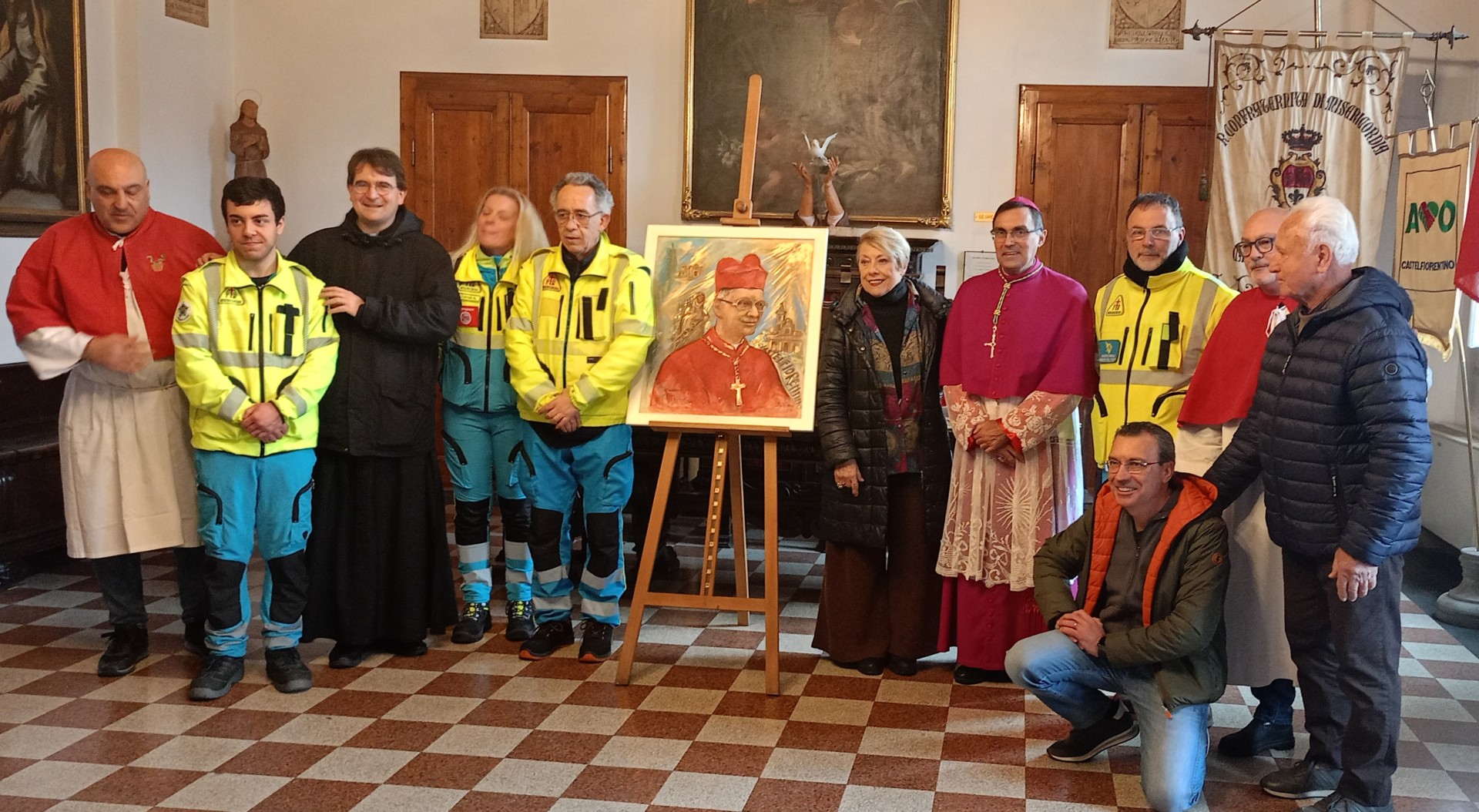 Don Gambelli 'ritorna a casa': Castelfiorentino omaggia l'arcivescovo con un ritratto