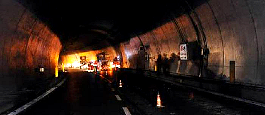 Esercitazione in galleria il 25 febbraio lungo il tratto autostradale Napoli-Canosa