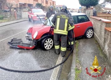 Incidente a San Romano: intervento dei vigili del fuoco per un principio d'incendio