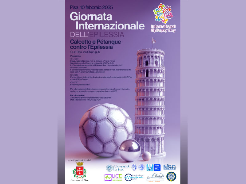 La Torre di Pisa e il David di Michelangelo si illuminano di viola per la Giornata Internazionale dell'Epilessia