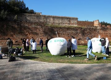 Mela Ridens: gli studenti del Virgilio al lavoro per le sculture che rimarranno in città