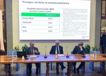 Rapporto Irpet Toscana: aumento del PIL (+0,6%), ma diminuzione della produzione industriale (-4,4%)