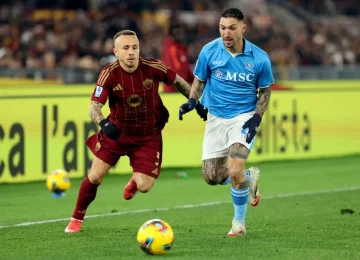 Roma-Napoli 1-1: Angelino pareggia nel recupero dopo il gol di Spinazzola - Agenzia Italpress