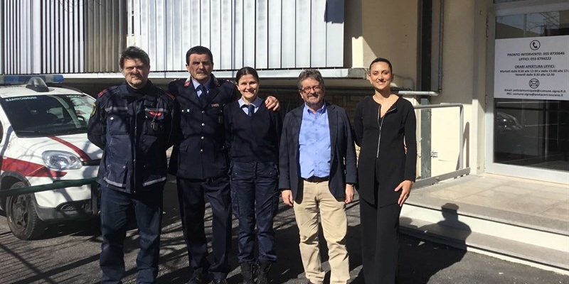 Signa. Inaugurazione del nuovo comando della polizia municipale.