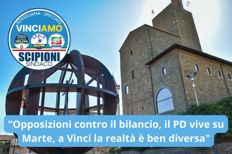 Bilancio Vinci, VinciAmo: "Il PD vive su Marte. Programmi inconsistenti"