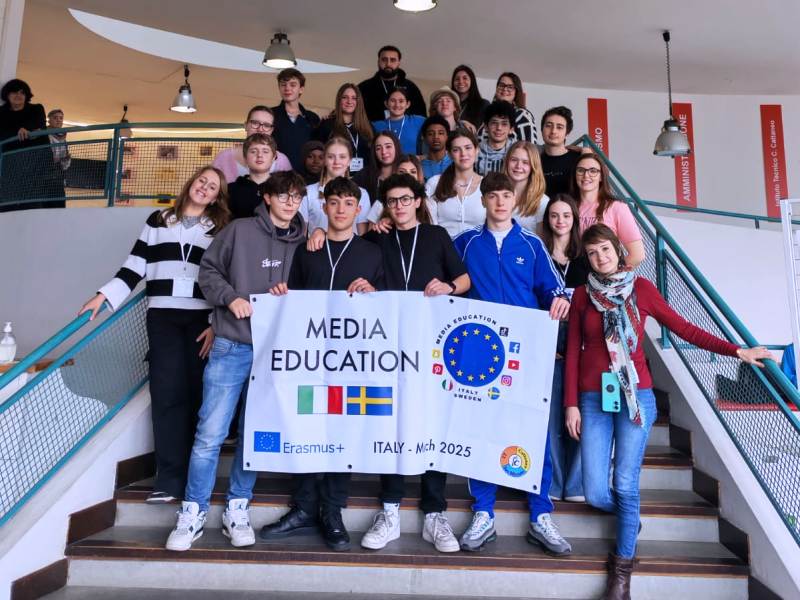 Erasmus+ all'IT Carlo Cattaneo: incontro con studenti svedesi per il progetto 'Educazione ai media'