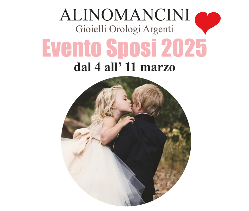 Evento Sposi 2025: Alino Mancini, una settimana dedicata alle fedi a Empoli