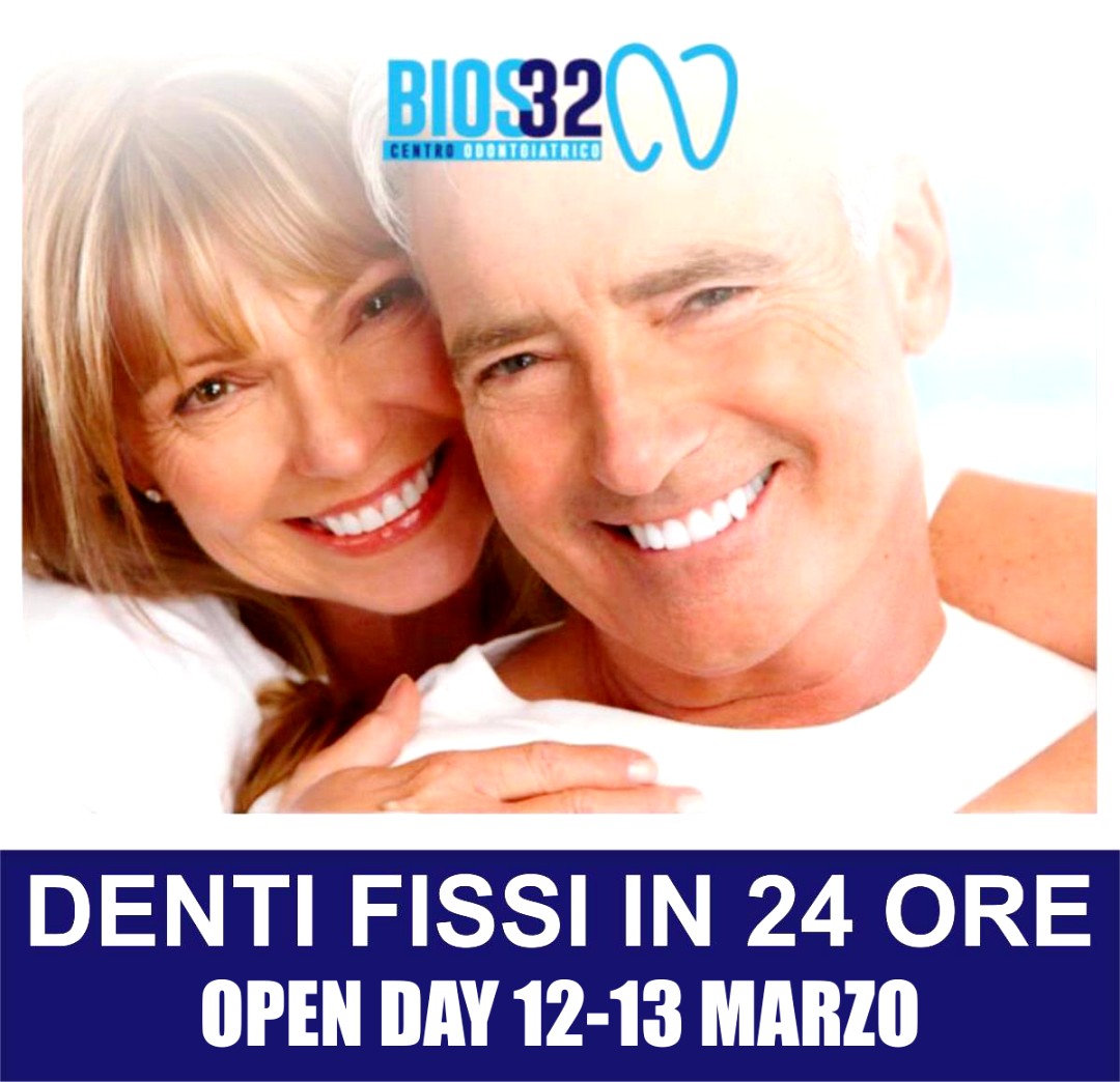 Tornano il 12 e 13 marzo i due open days di Bios32: denti fissi in 24 ore!