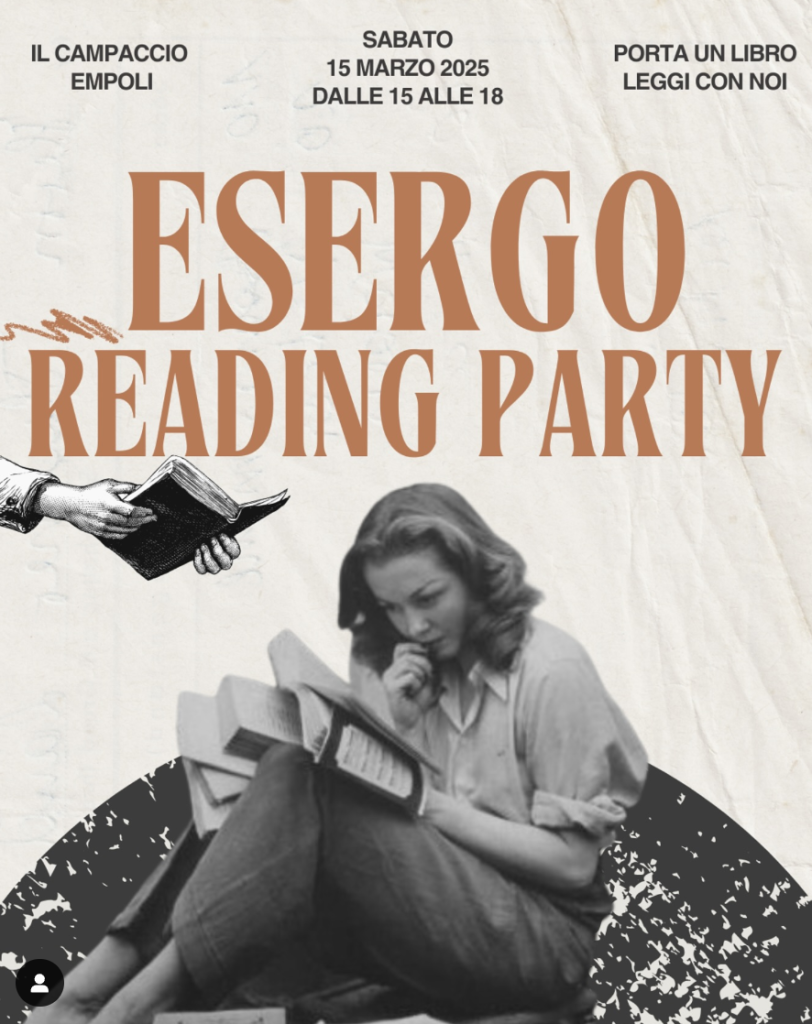 Un pomeriggio di lettura e relax: l'Esergo Reading Party a Empoli