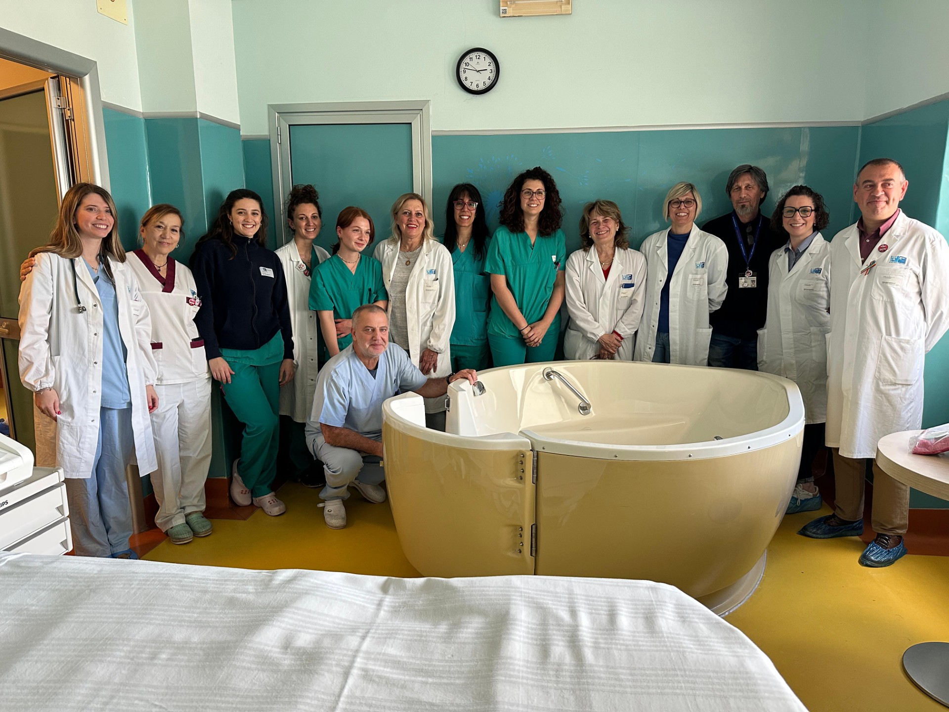Anche all'ospedale di Grosseto è possibile partorire in acqua.