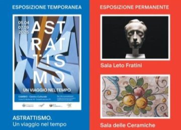 Castelfiorentino, inaugurazione della mostra "Astrattismo. Un viaggio nel tempo" al Cambio Centro Culturale
