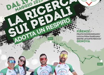 Da Firenze a Genova in bicicletta per la ricerca sulla fibrosi cistica: 4 giorni di pedalata solidale