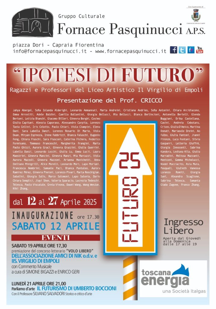 Il Gruppo Culturale Fornace Pasquinucci aps presenta la mostra 'Ipotesi di Futuro 25'