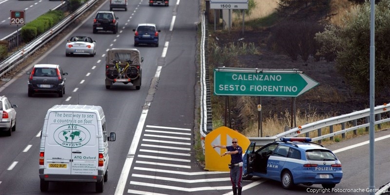 Il Sindaco di Calenzano richiede la rimozione delle strisce rallentatrici sull'A1