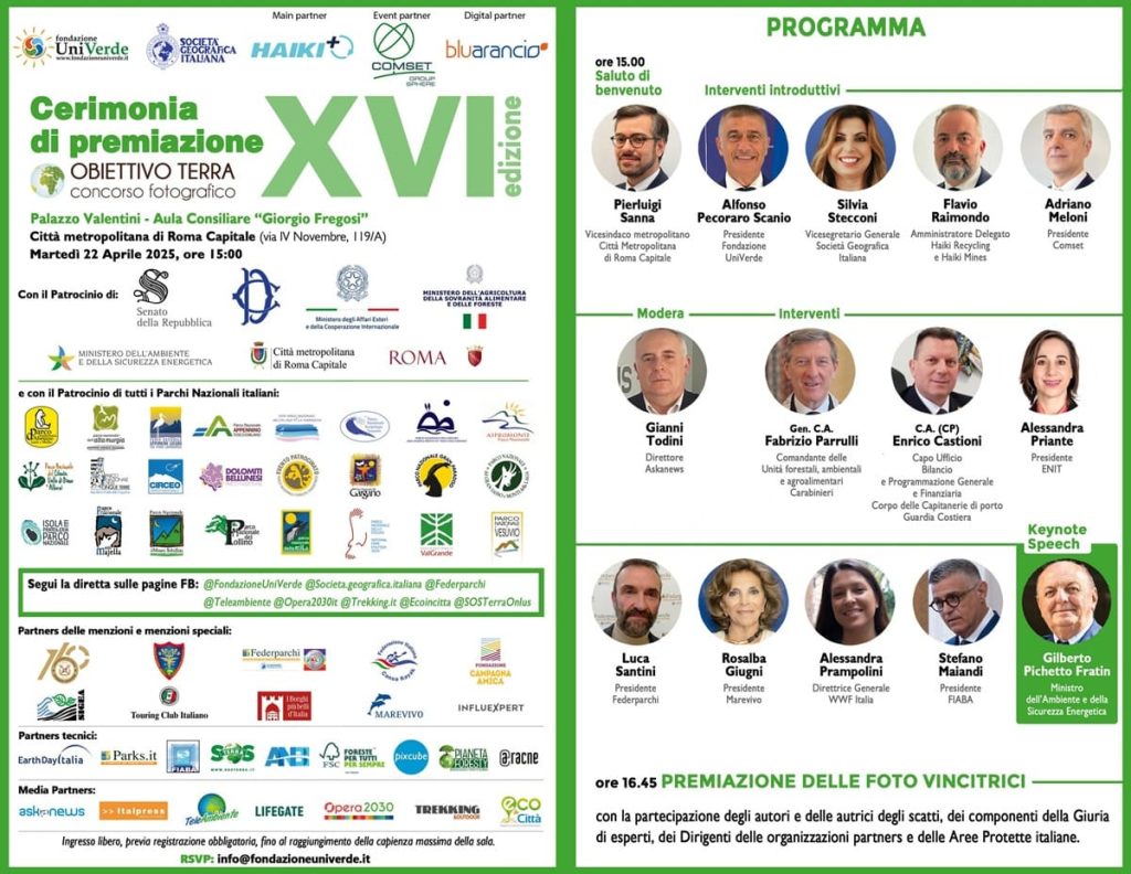 Obiettivo Terra: Cerimonia di Premiazione del Concorso Fotografico il 22 Aprile