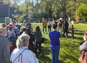 Riqualificazione dell'area verde del pallaio a Caldine: inaugurato lo "spazio intergenerazionale".