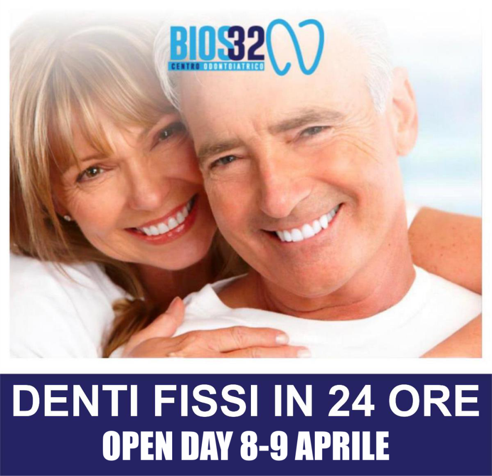 Tornano gli open days con Bios32: denti fissi in 24 ore l'8 e 9 aprile