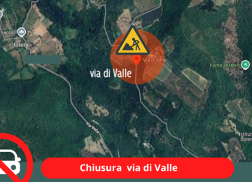 Valdisieve: Pontassieve - Via di Valle, chiusura per lavori di messa in sicurezza dal 28 aprile: divieto di traffico h24