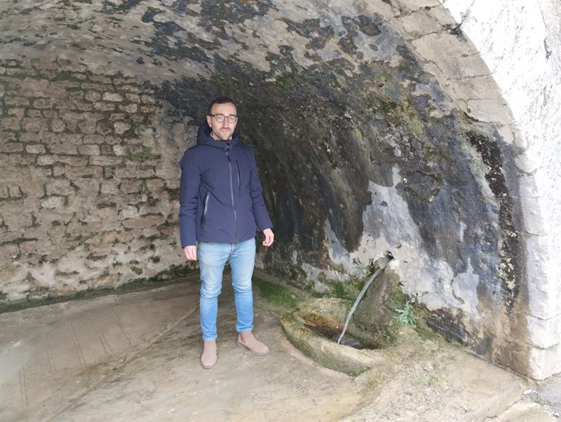 L'assessore Saturnini durante un sopralluogo