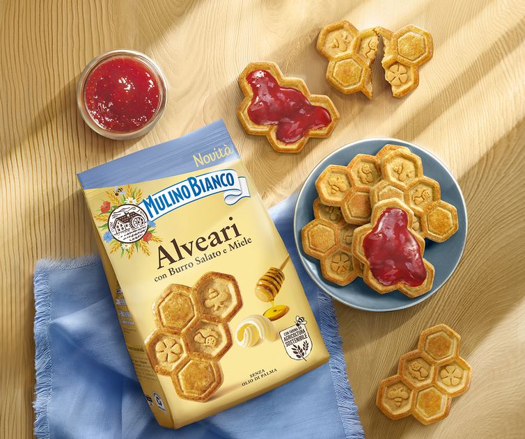 Mulino Bianco Introduces Alveari: New Cookies with Sea Salted Butter and Honey