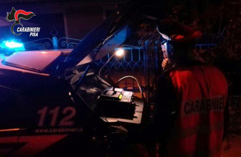 Controlli nel Pisano: 12 denunce per guida in stato di ebbrezza