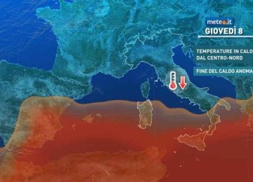 Dopo un accenno d'estate, sta per arrivare un calo termico e maltempo.