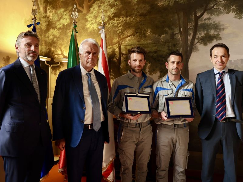 Esondazione del torrente Sterza: Giacomo e Nicola, gli eroi di Montecatini Val di Cecina premiati.