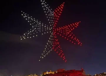 In Malta debutta il primo spettacolo di droni pirotecnici in Europa