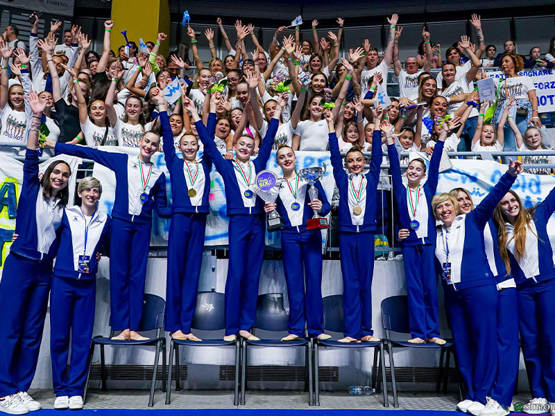 Motto Viareggio conquista il suo primo scudetto italiano nella ginnastica ritmica alle finali di sei.