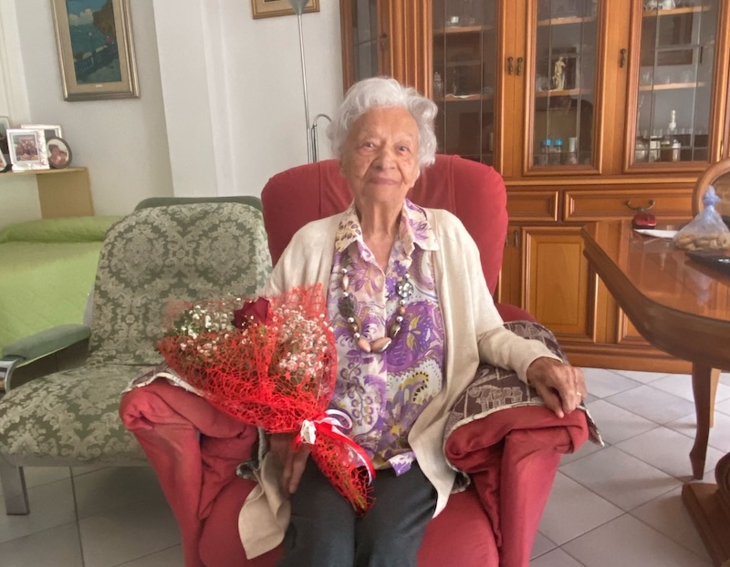 Nara Ciuti Crosato celebra 104 anni: gli auguri dalla "sua" Livorno