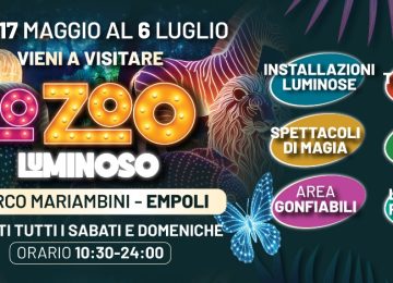 Nel cuore di Empoli arrivano leoni ed elefanti: al parco Mariambini apre 'Lo Zoo Luminoso'