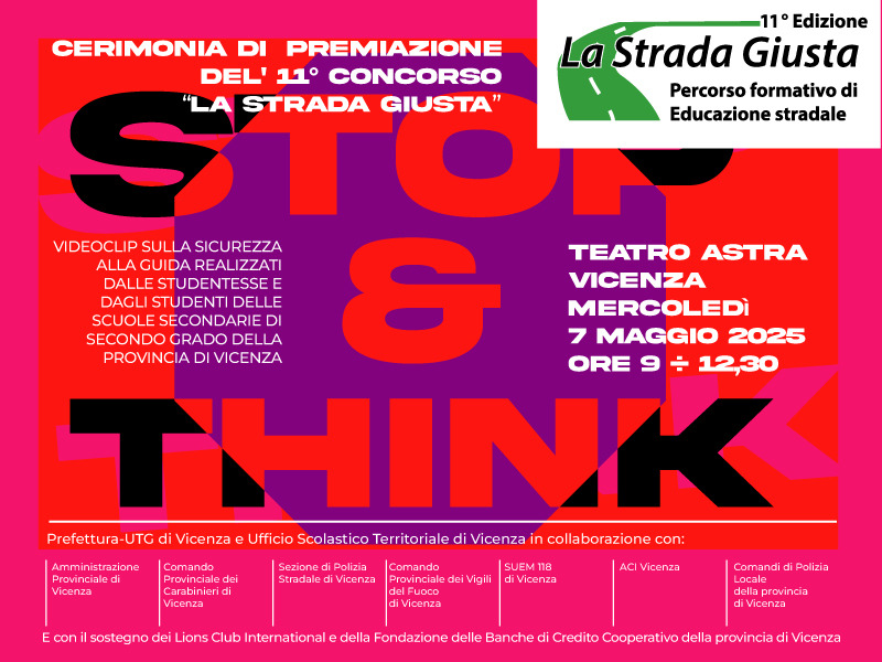Vicenza, 400 studenti al Teatro Astra per la giornata finale del progetto “La Strada Giusta”