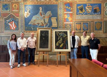 Donazione di opere di Dilvo Lotti da parte di Giuliano Novelli a San Miniato