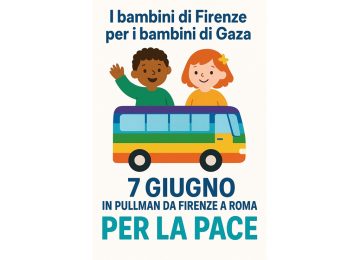 I bambini di Firenze per i bambini di Gaza: il 7 giugno partenza di un pullman per la pace.