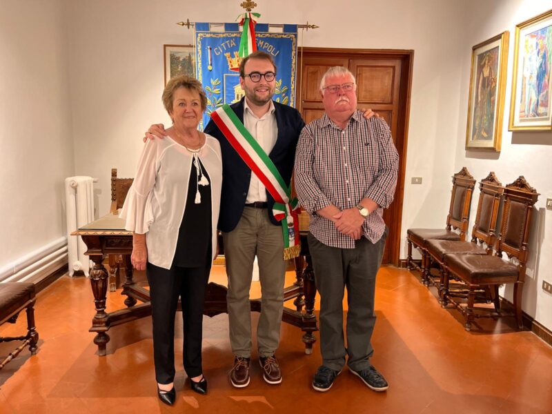 Il sindaco incontra Barbara Bennetto, figlia di William, che ha combattuto a Empoli durante la Liberazione.